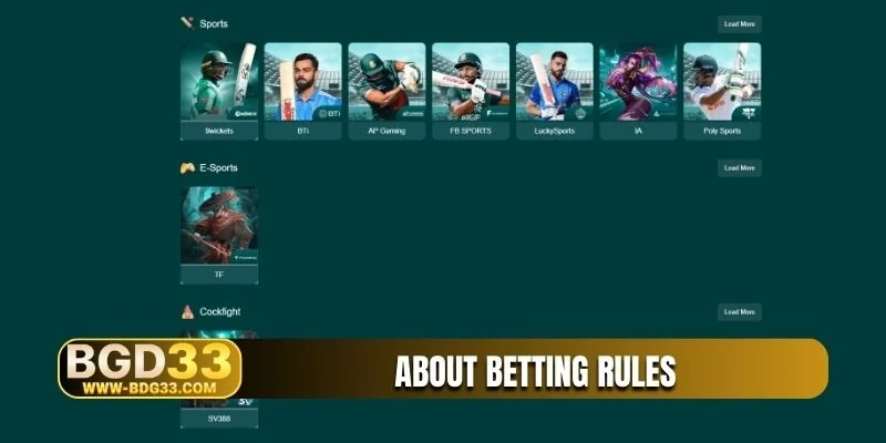 About betting rules