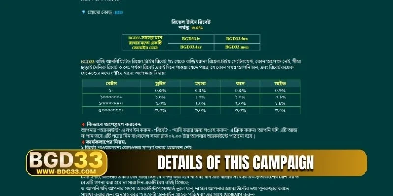 Details of this campaign