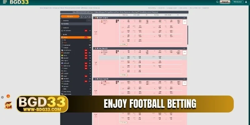 Enjoy football betting