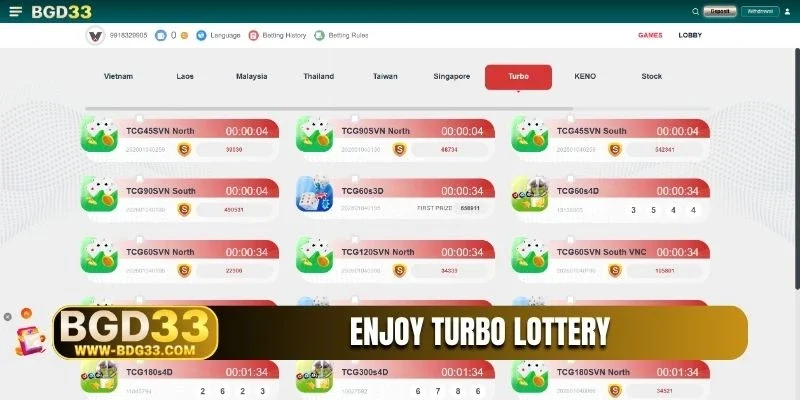 Enjoy turbo lottery