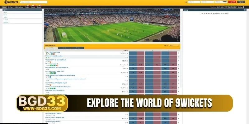Explore the world of 9wickets