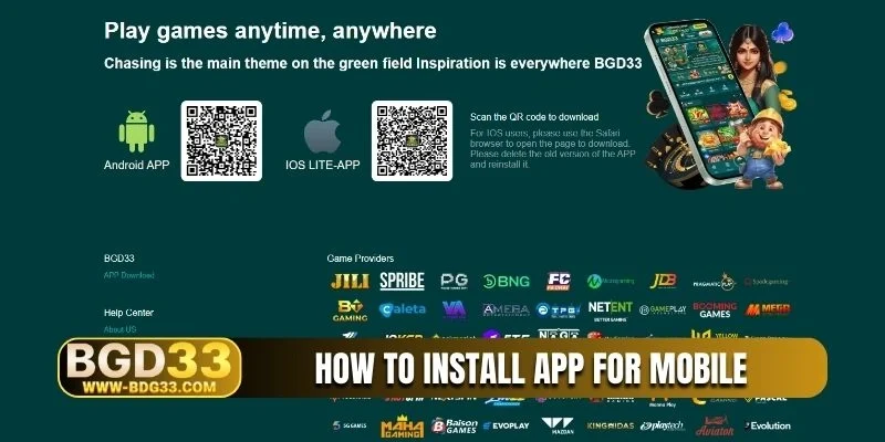 How to install app for mobile