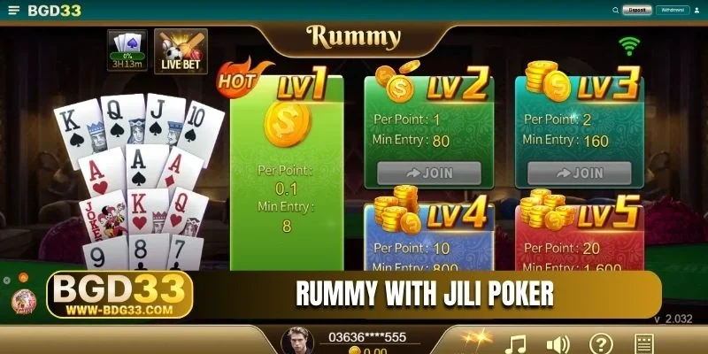 Rummy with JILI Poker