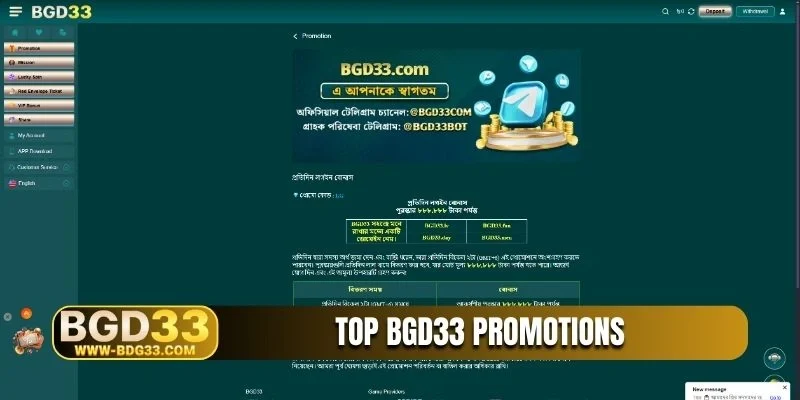Top BGD33 promotions