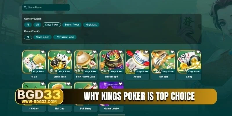 Why Kings Poker is top choice